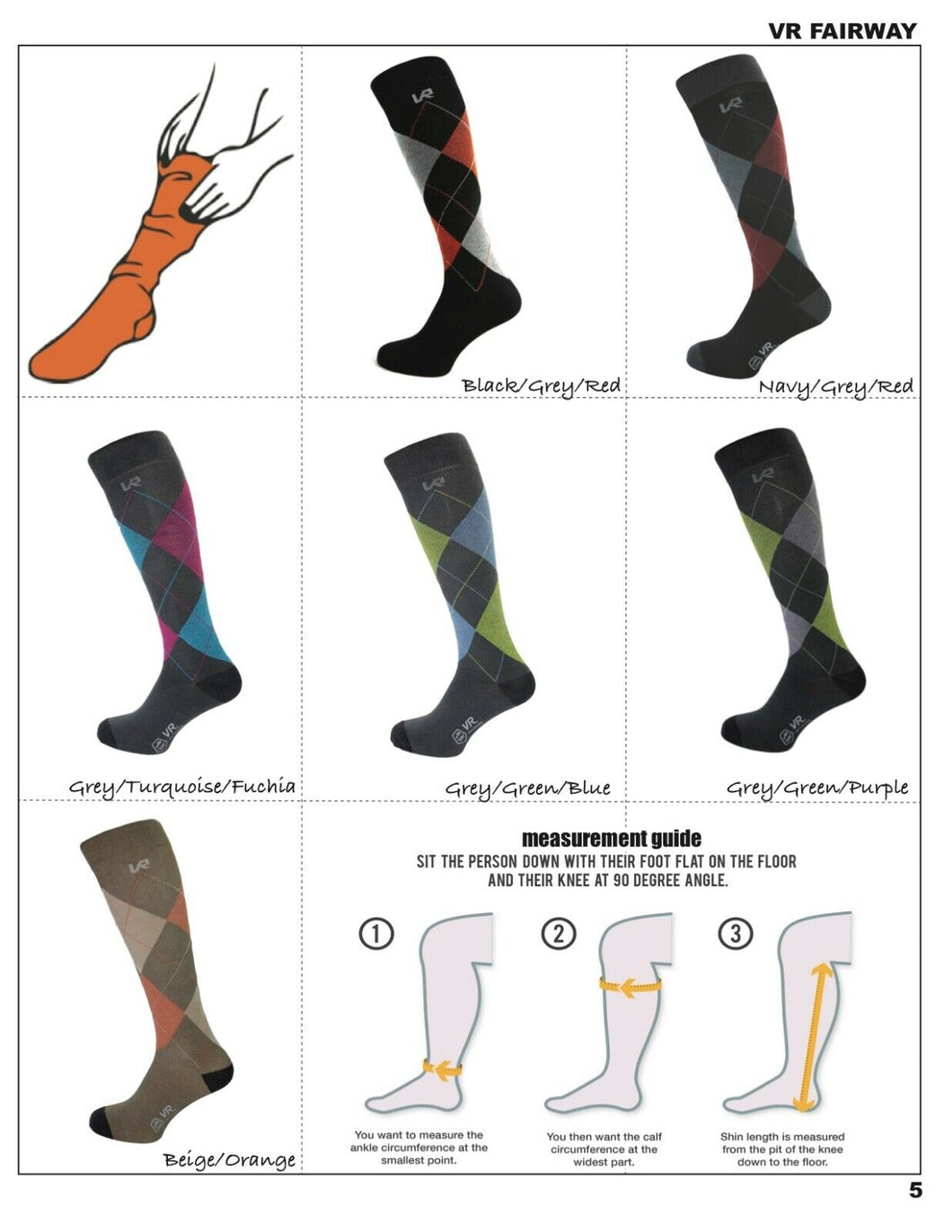 FAIRWAY - Custom Fitted Unisex Medical Grade Compression Socks.