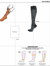 Load image into Gallery viewer, FLORAL - Custom Fitted Unisex Medical Grade Compression Socks.
